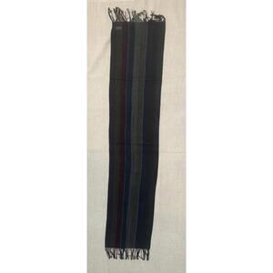 Savile Row Multi-Color Striped Acrylic Scarf Made in Italy